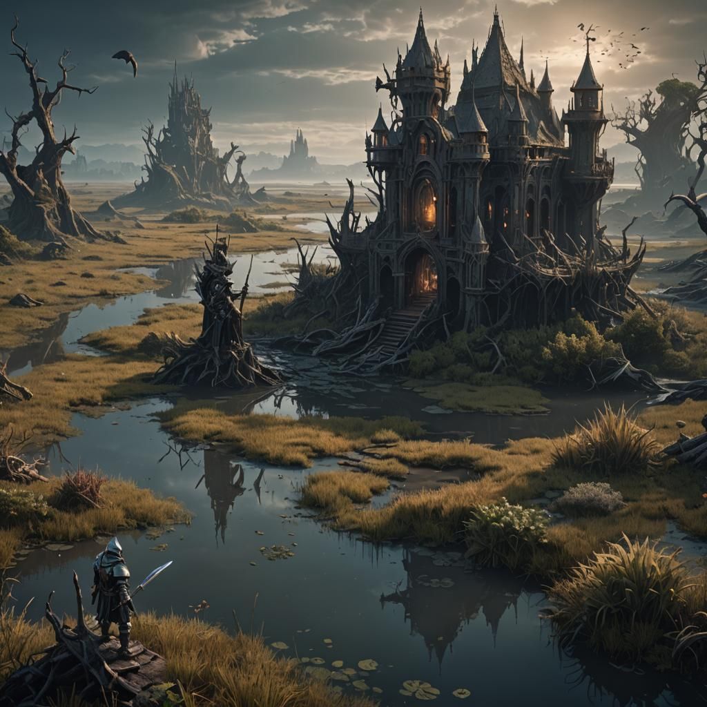 Knight's Discovery: Void Artifact in Grim Marshes