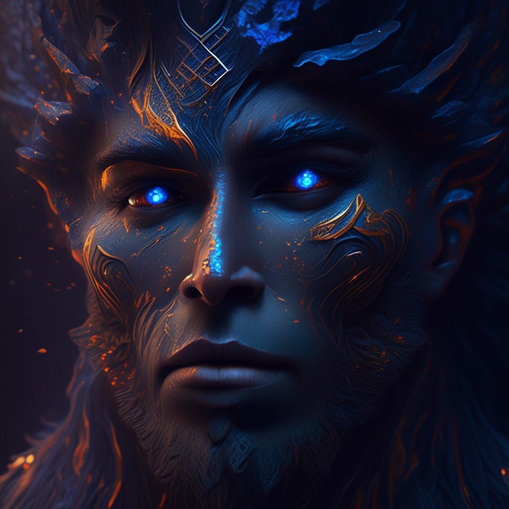 The Face of God: Detailed Matte Painting