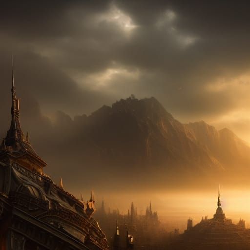 Dramatic Shadows in Epic Digital Matte Painting
