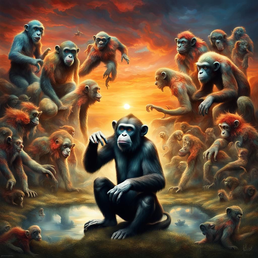 Ethereal Collage of Mythical Creatures in Dreamlike Harmony