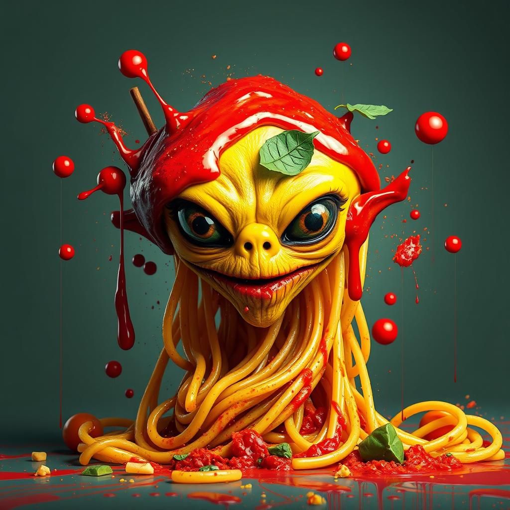 The spaghetti alien
