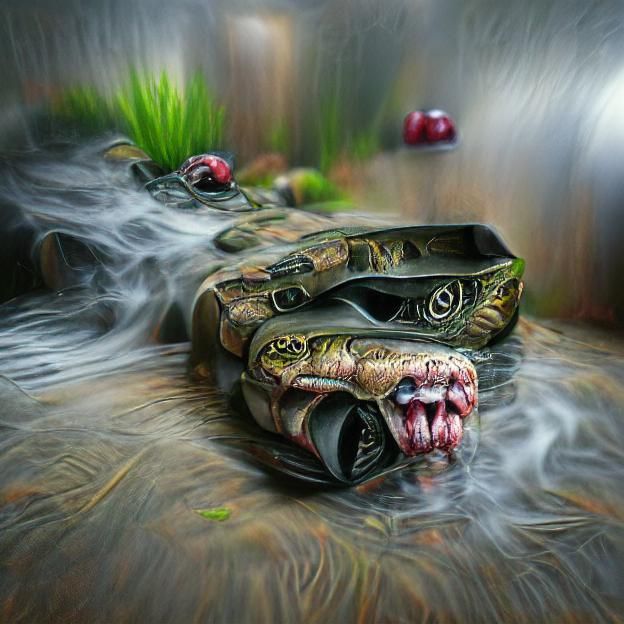Sinister Snake Tank by Greg Rutkowski in 8K 3D