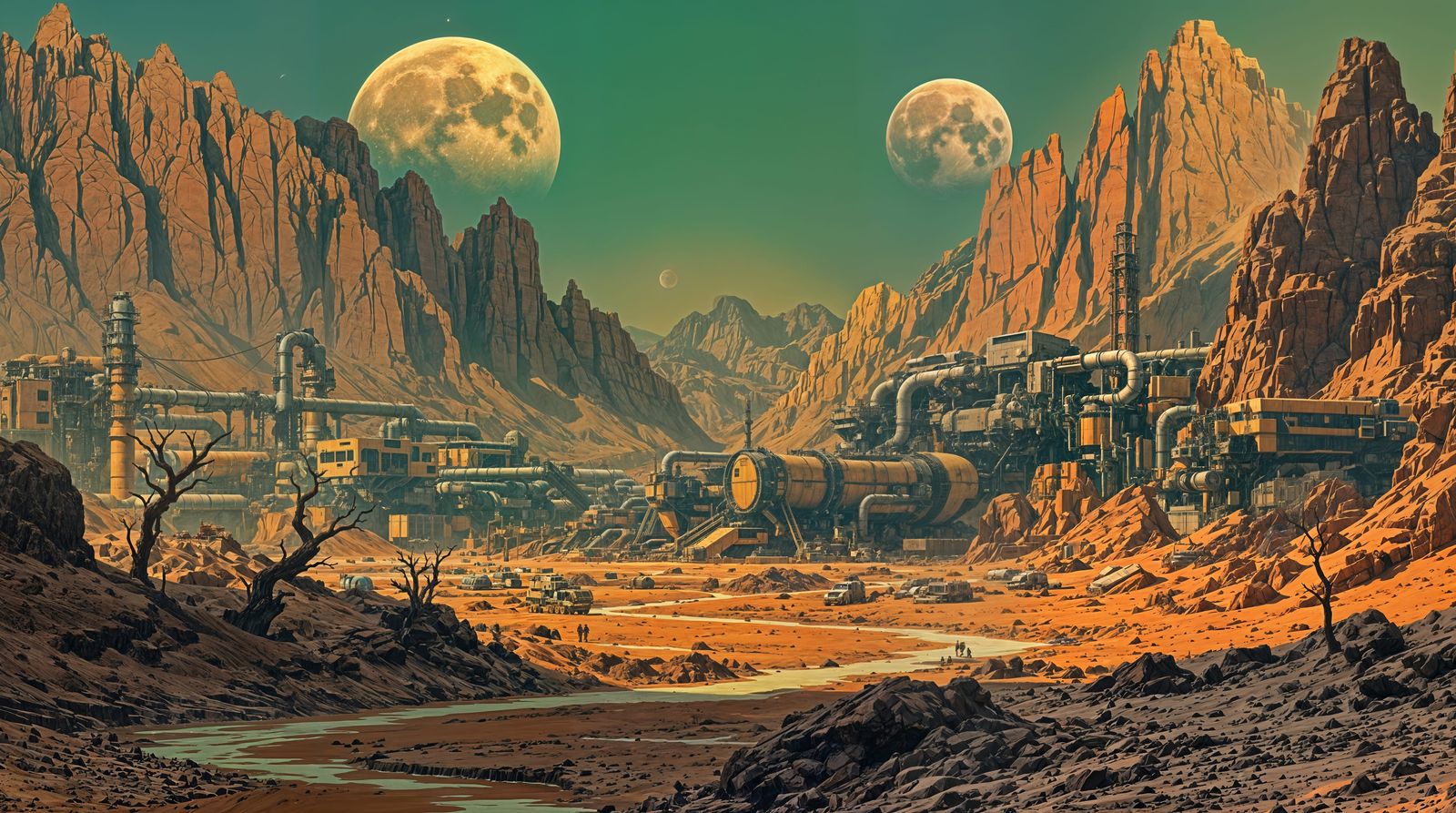 Turquoise Haze Offworld Mining Colony