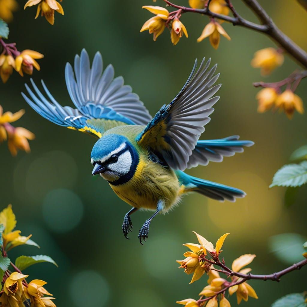 BlueTits in slow mo..hmm