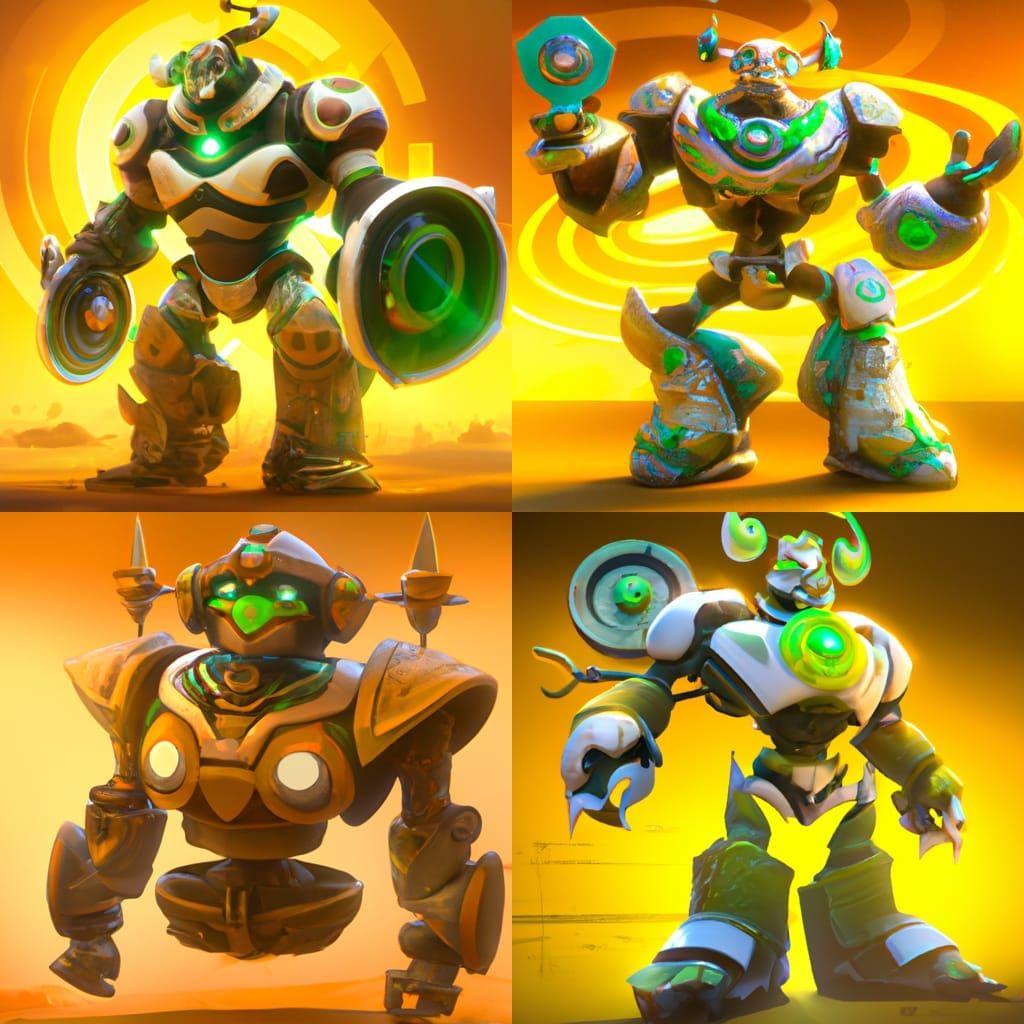 Orisa Overwatch 2: Pixar Style 3D Rendering