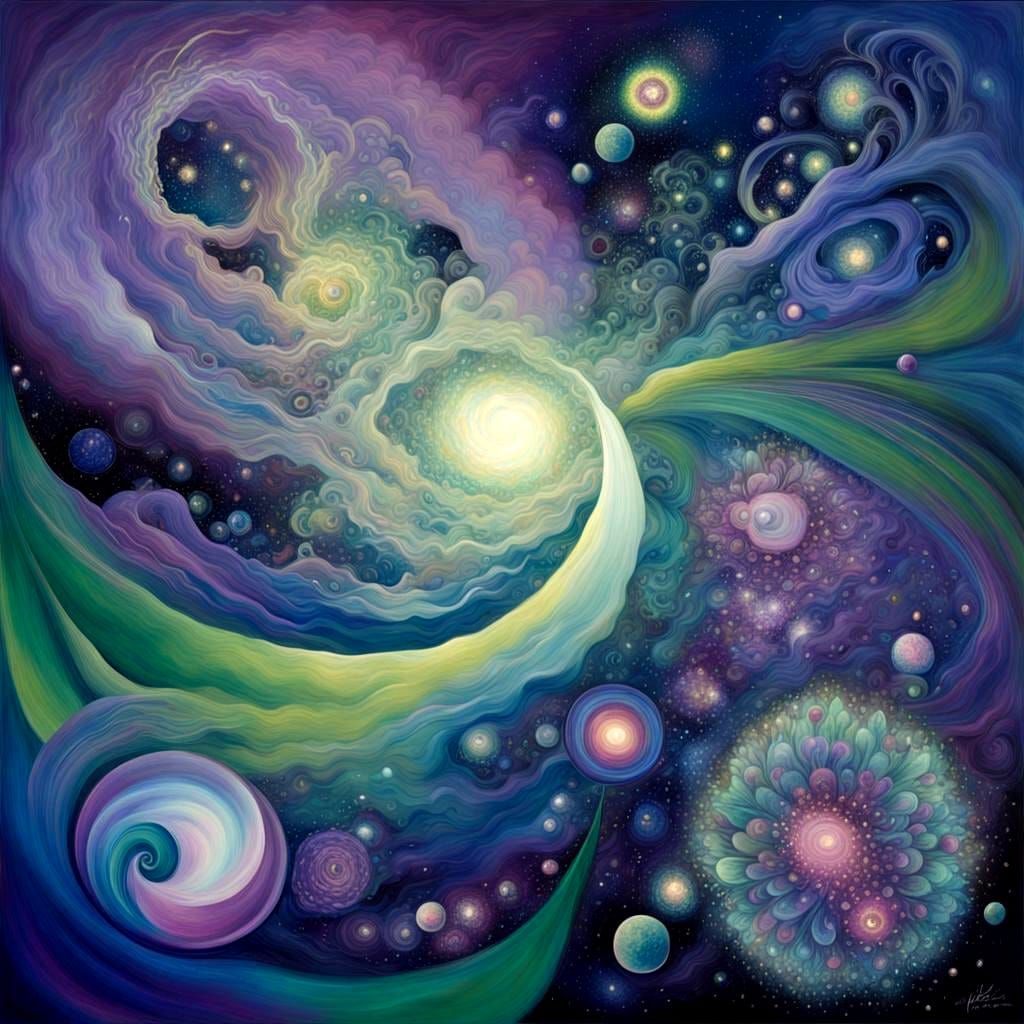 Mesmerizing Afrofuturist Cosmic Dreamscape in Electric Unive...