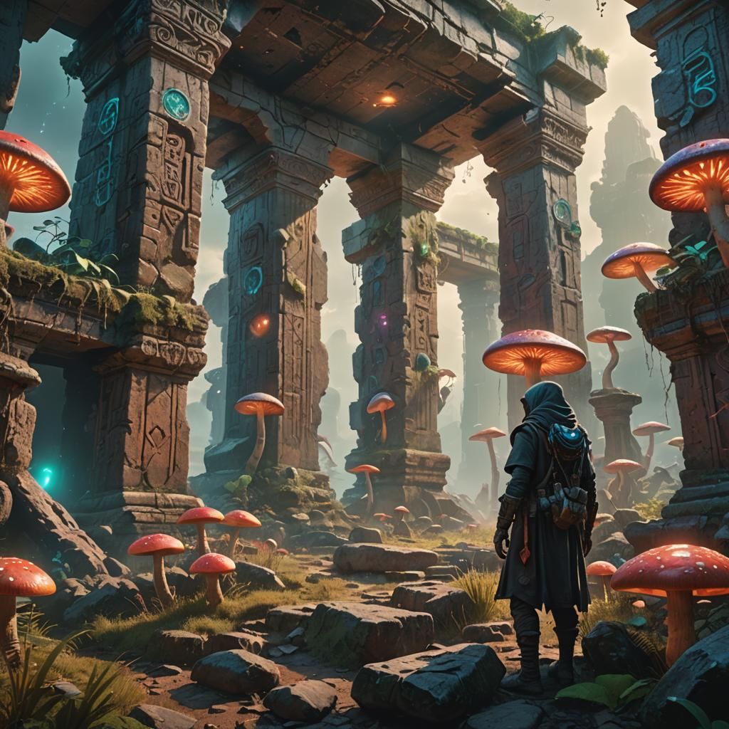 Acolyte Uncovers Ancient Alien Ruins in 3D Art