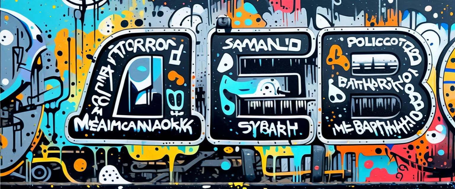 Futuristic Motor Graffiti Art in Street Style