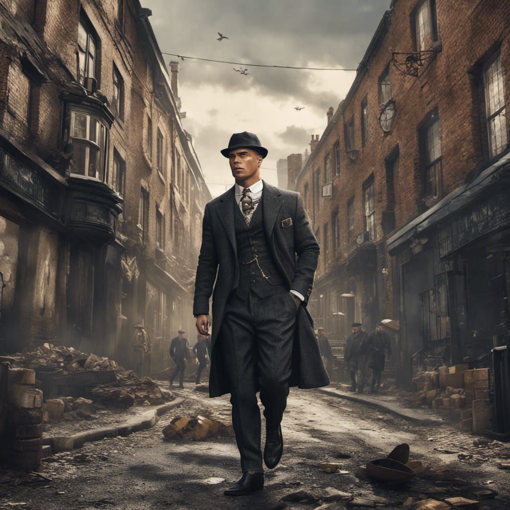 Ronaldo as Gangster in Peaky Blinders Style