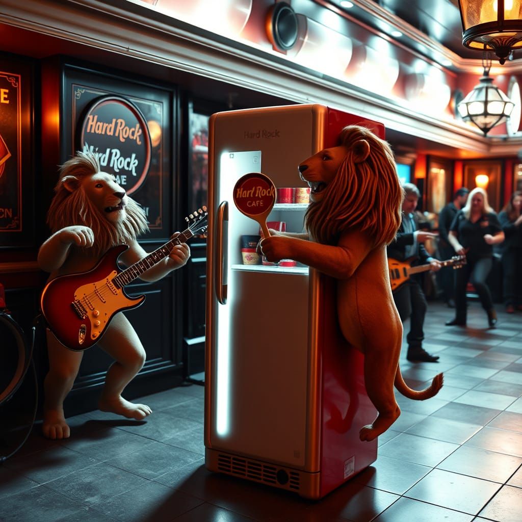 Funky Refrigerator Dance Party at Hard Rock Cafe