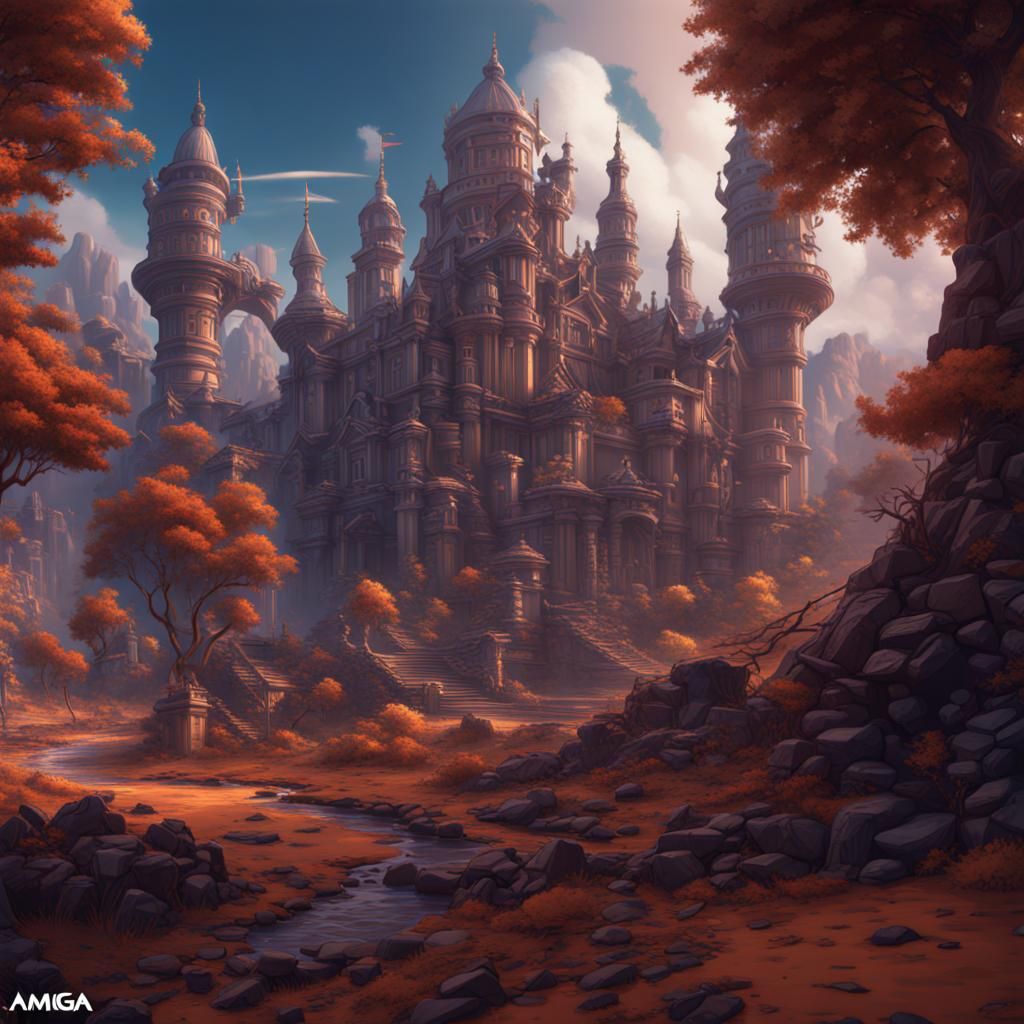 Detailed Matte Painting of an Amiga 500