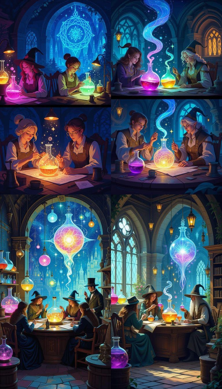 Magical Careers Painting: Potions, Dreams, Spells