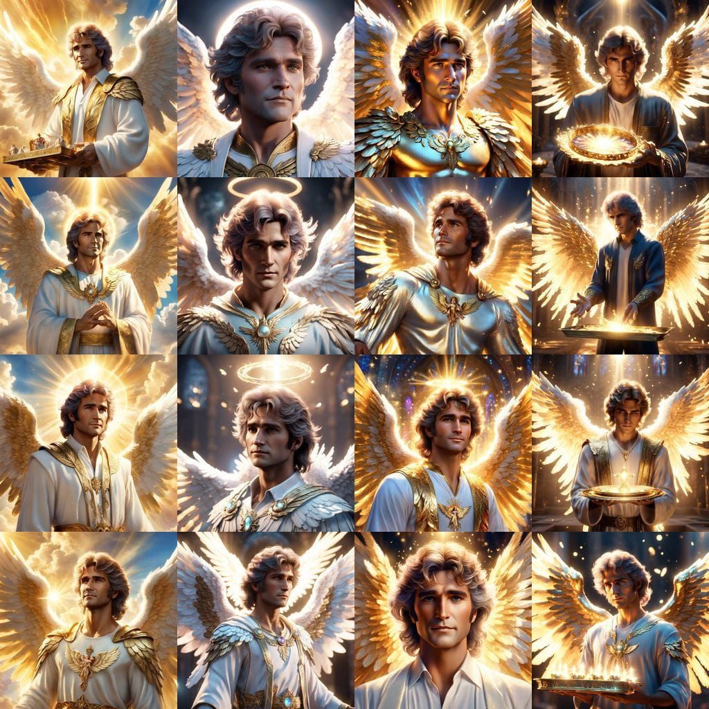 Michael Landon as Angel in Unreal Engine Style