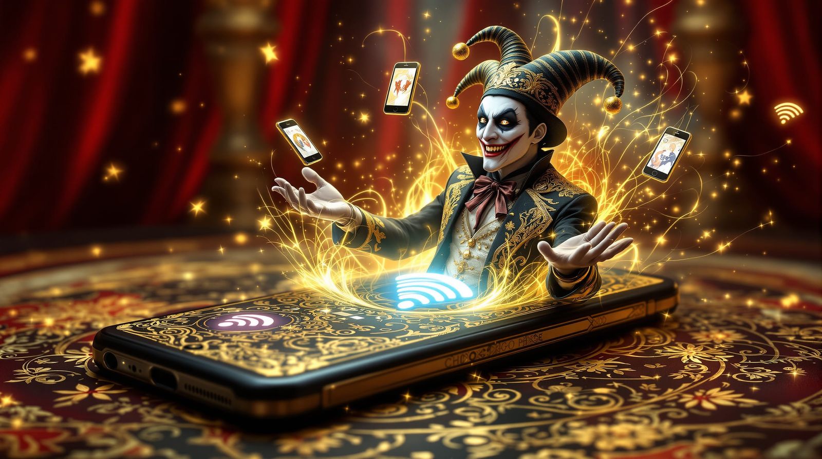 Hacker Juggles Phones Breaking From Card