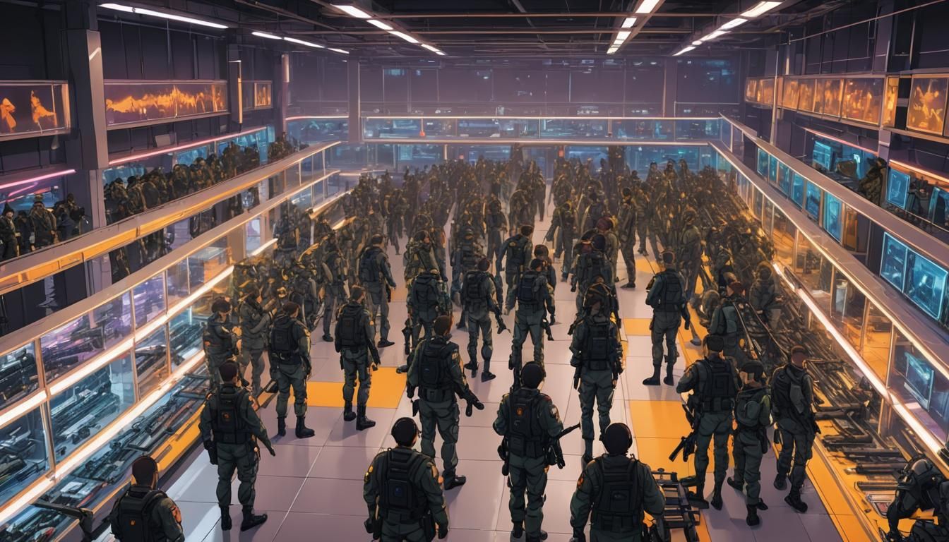 High-Tech Armory in Anime Style, Studio Trigger