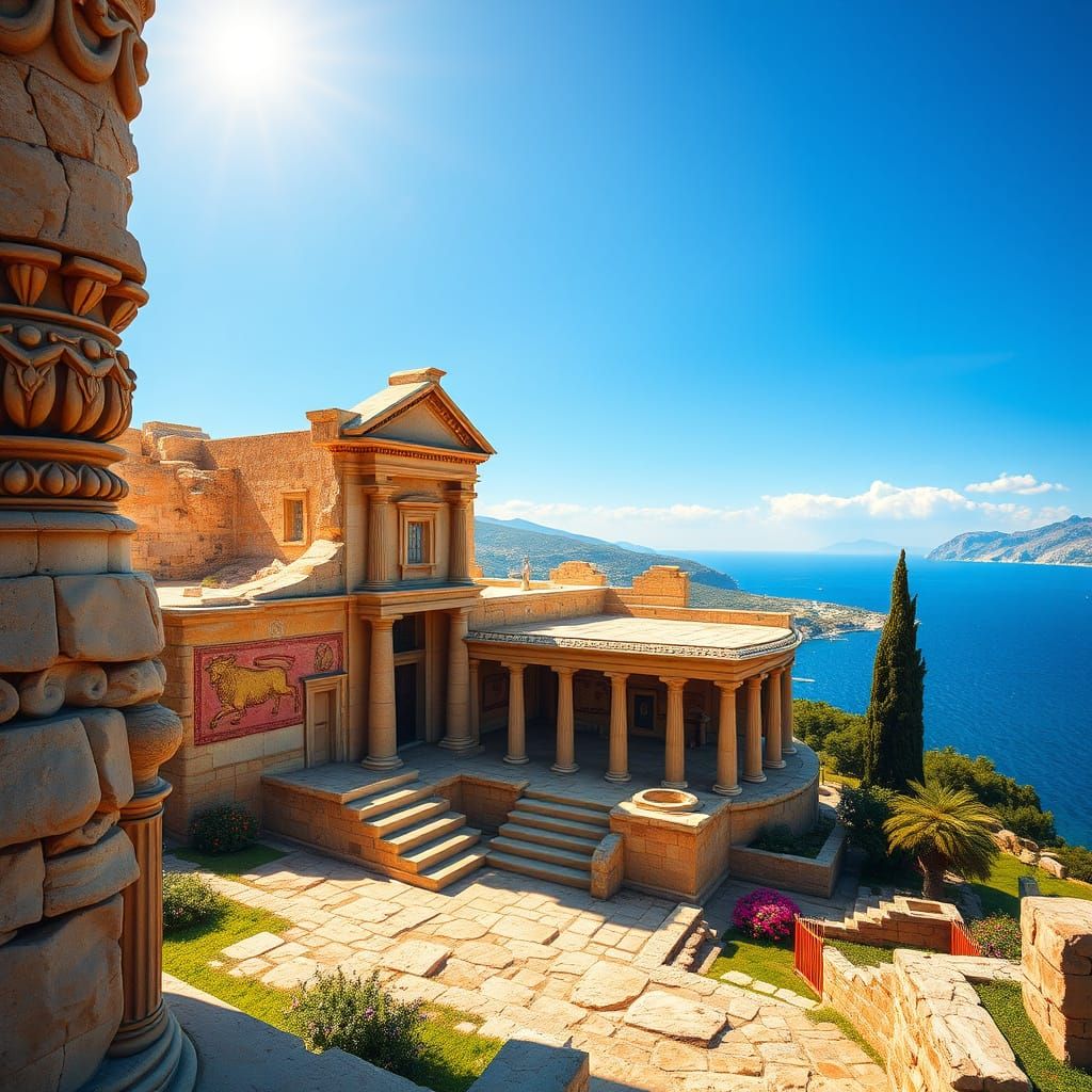 Majestic Ancient Palace in Knossos Crete