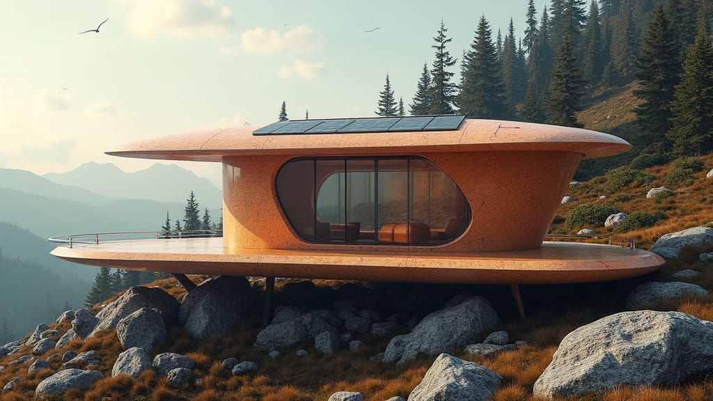 Modular Futuristic Skater's Oasis in the Mountains