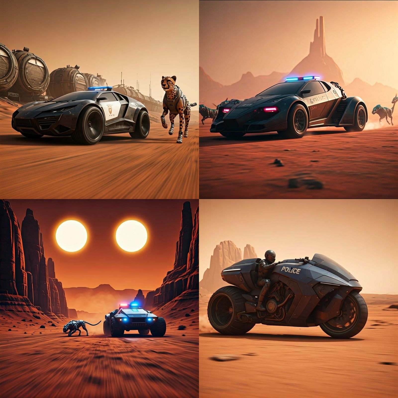 Martian Animal Police Chase in Stunning 3D
