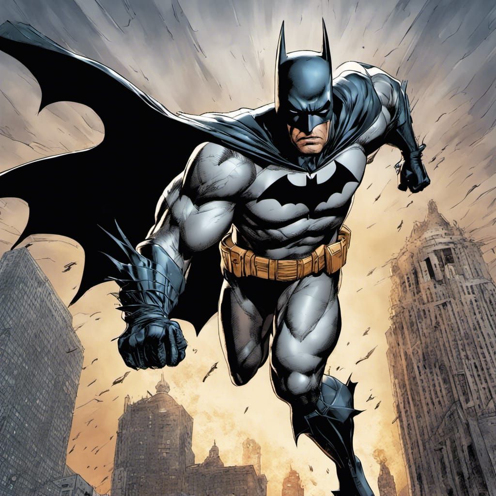 Menacing Batman in Hyperrealistic Digital Art