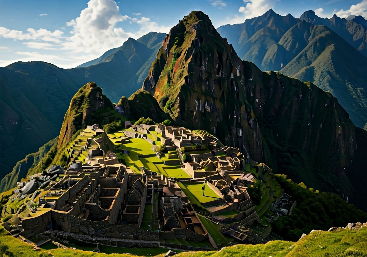 Detailed Matte Painting of Machu Picchu