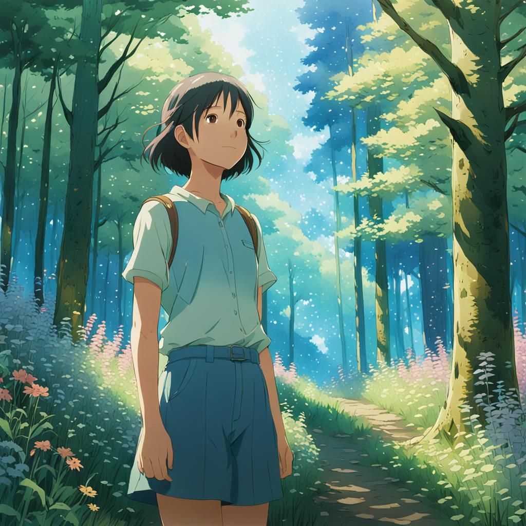 Whimsical Studio Ghibli-Inspired Anime Key Visual