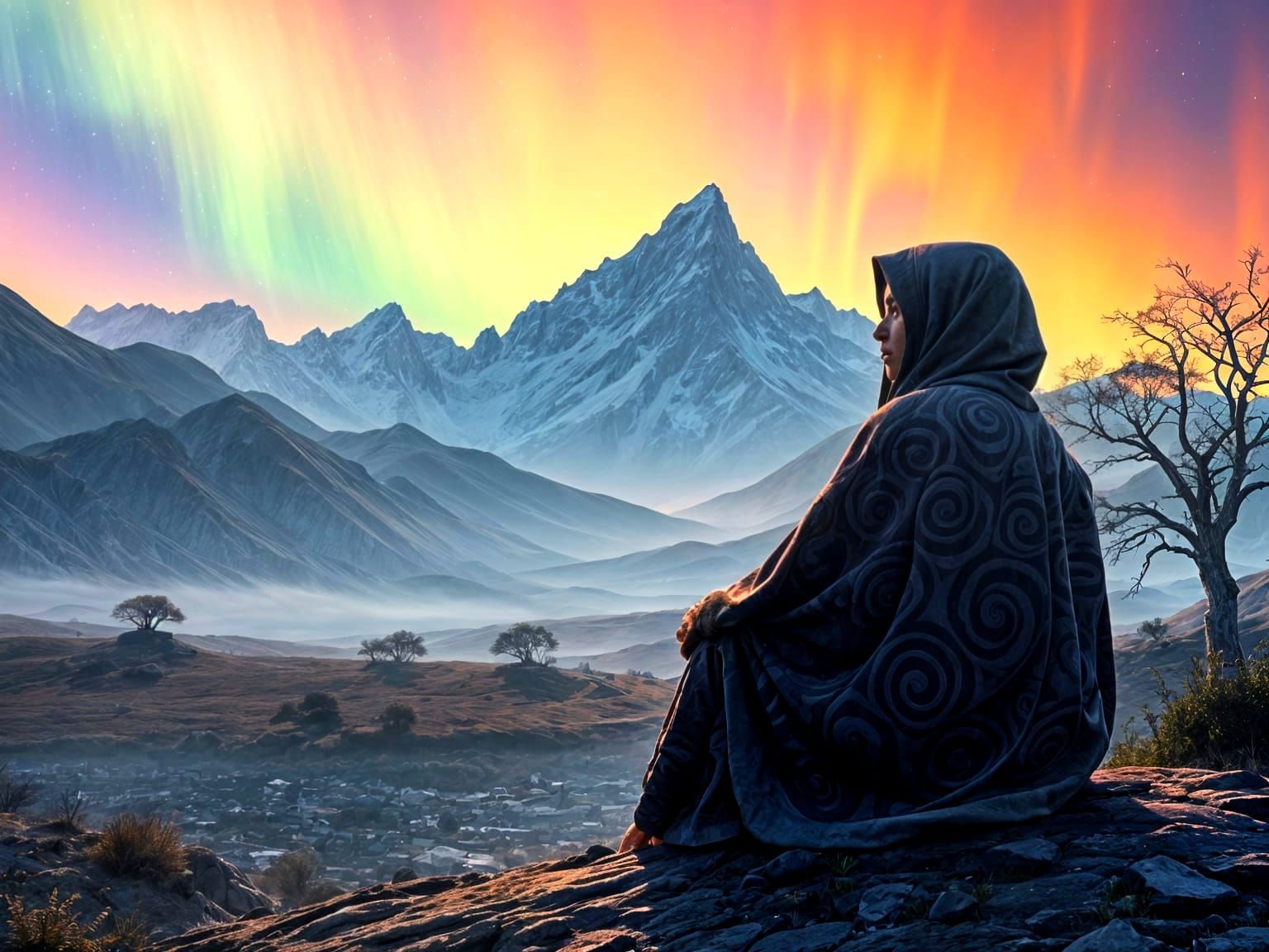 Surreal Cosmic Birth of Time