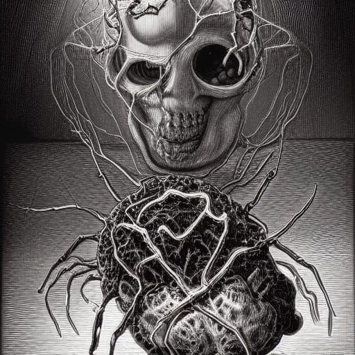Baroque Expressionist Flesh Spider Brain