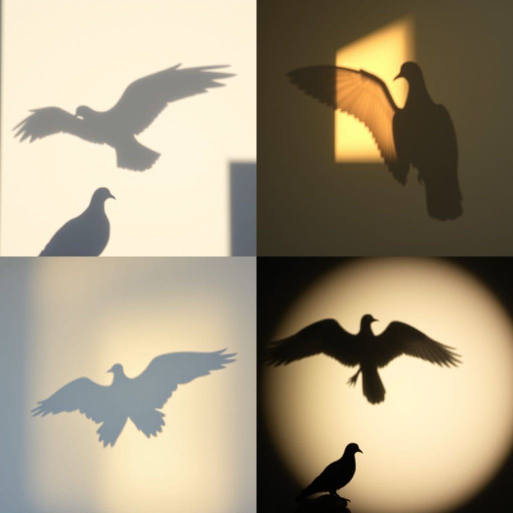 Pterodactylus Silhouette Seen from Above