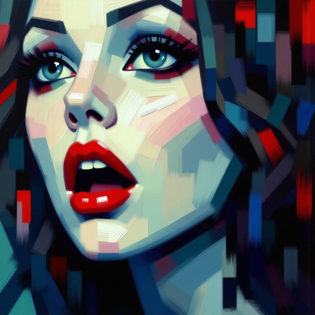 Terrified Medium's Face with Ghostly Reflections