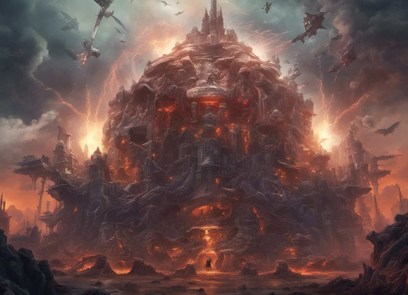 Fantastical Matte Painting with Intricate Details