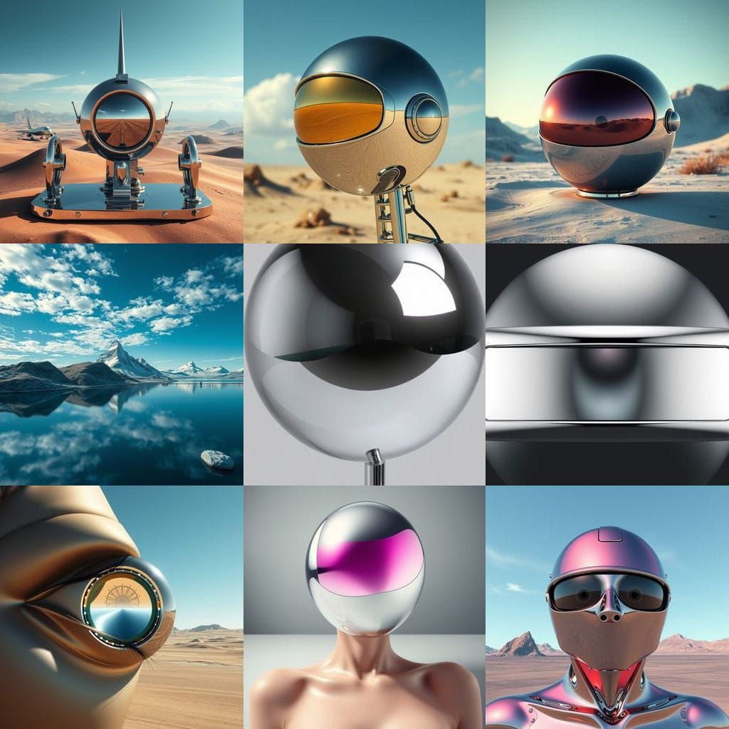 Surreal Chrome Dreamscapes