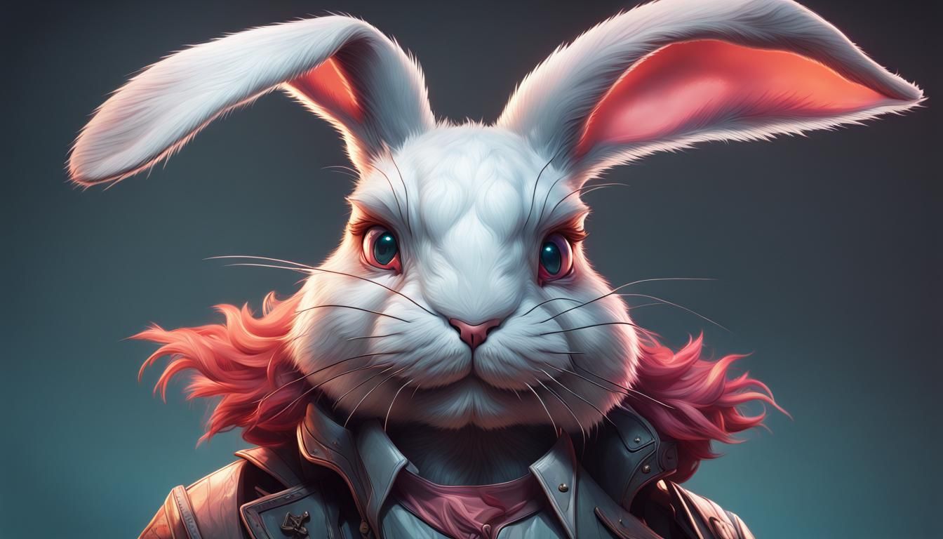Hyperdetailed Killer Bunny Portrait in 8k Resolution