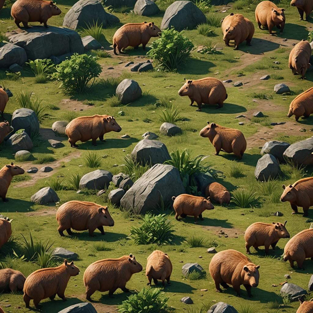 Capybara Gaming: 3D Cinematic Game Graphics