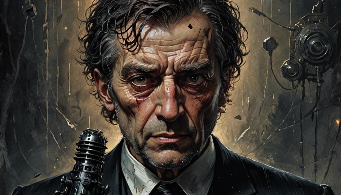 Gothic Sci-Fi Portrait: David Graham with Dalek Fragments