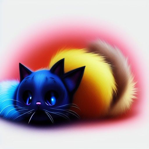 Cute Furry Pet Creature with Shiny Eyes