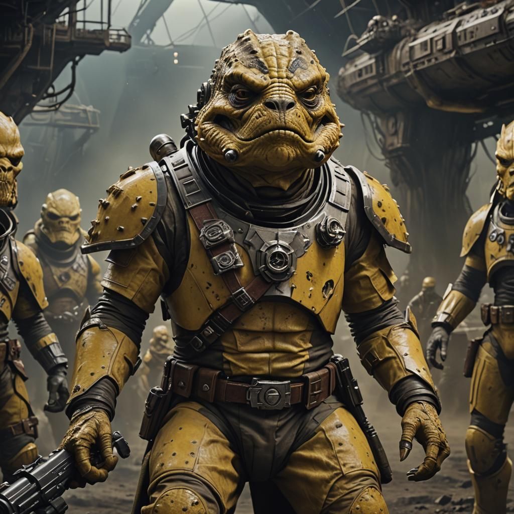 Space Pirate Ugnaut Bossk Hybrid: Digital Matte Painting