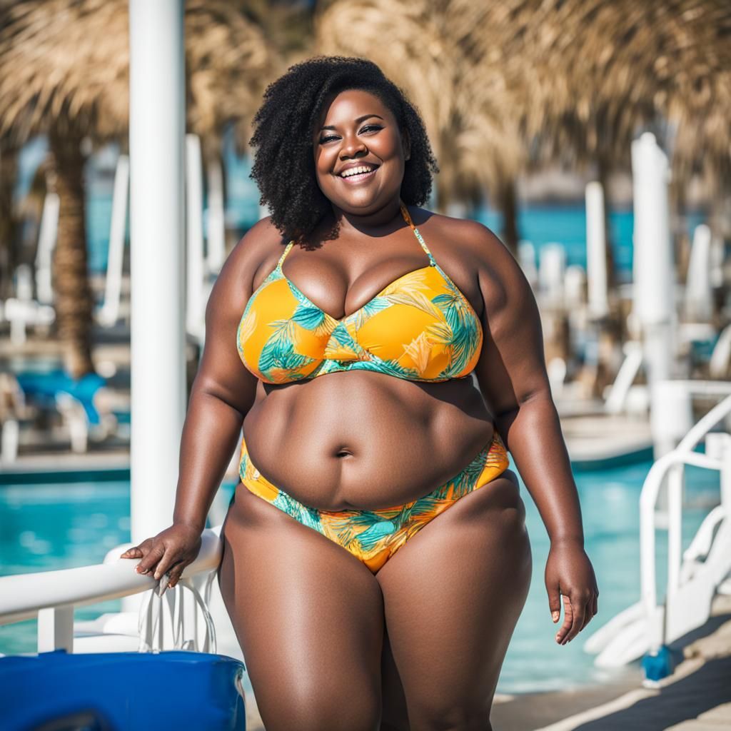 Curvy Woman in Bikini: Body Positive Image