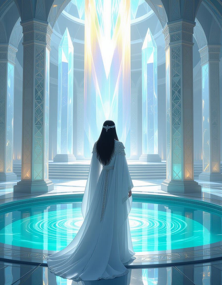 Lemurian Crystal Temple: Lotus Blossom & Rainbow Light