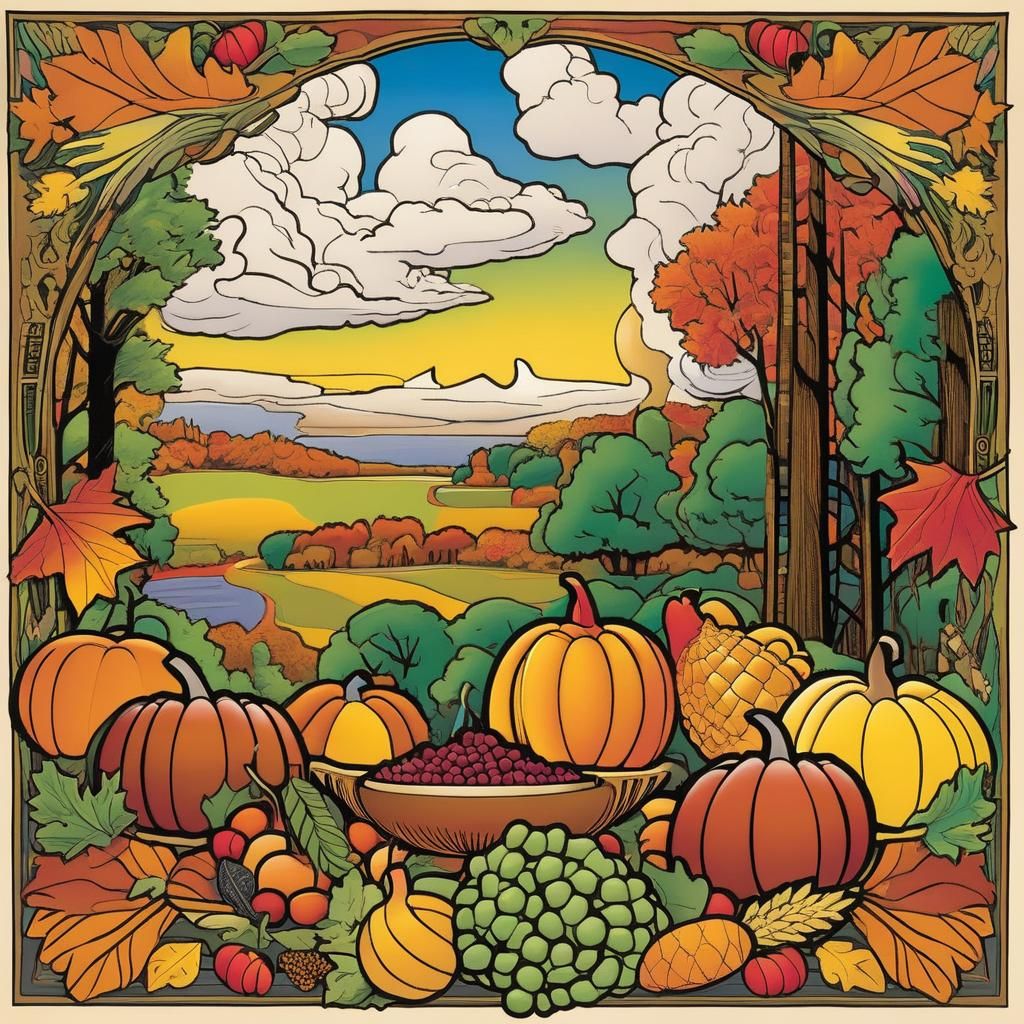 Thanksgiving Dinner in Social Realism Style