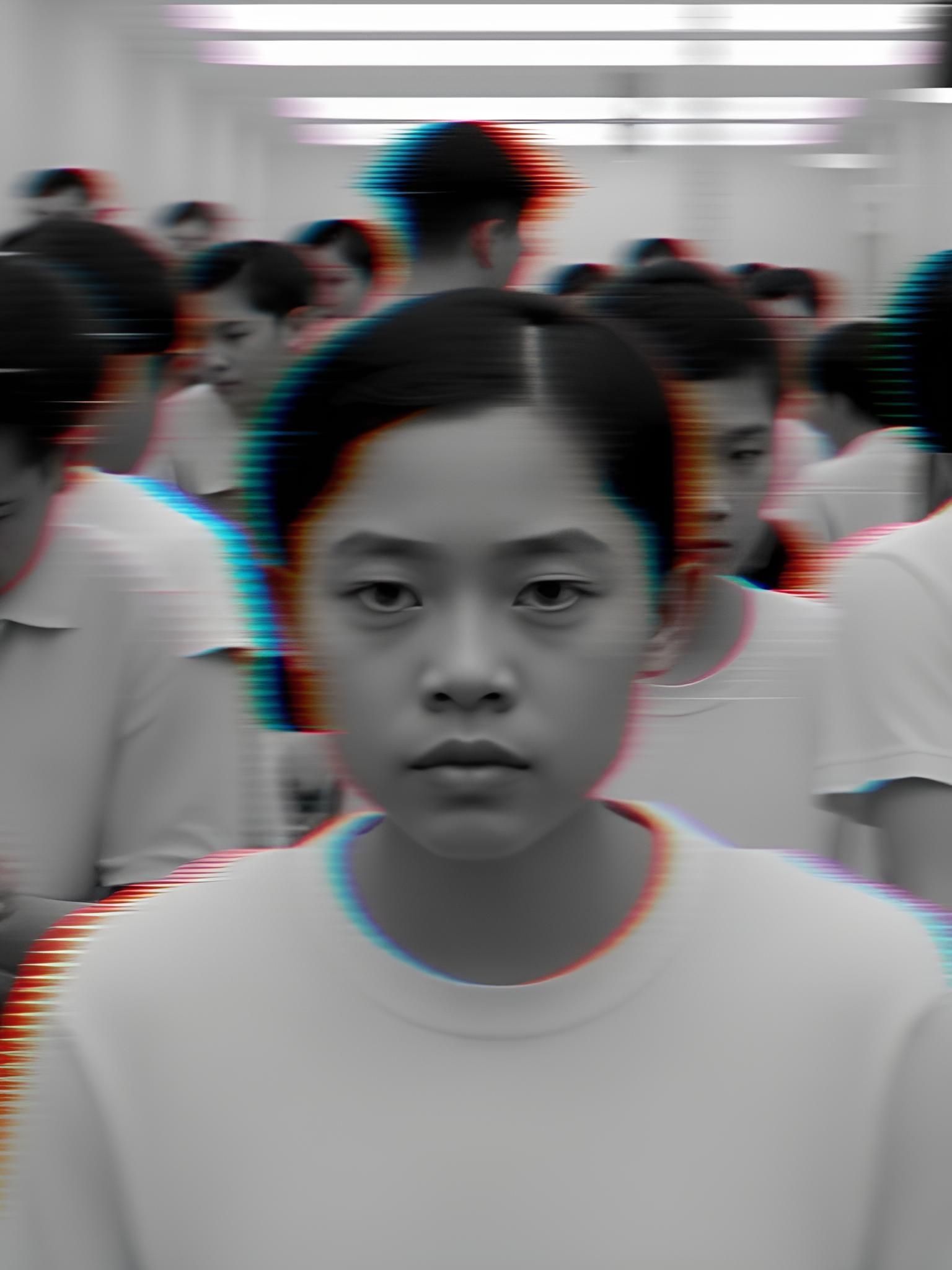 Complex Abstract Pattern with Visual Interference