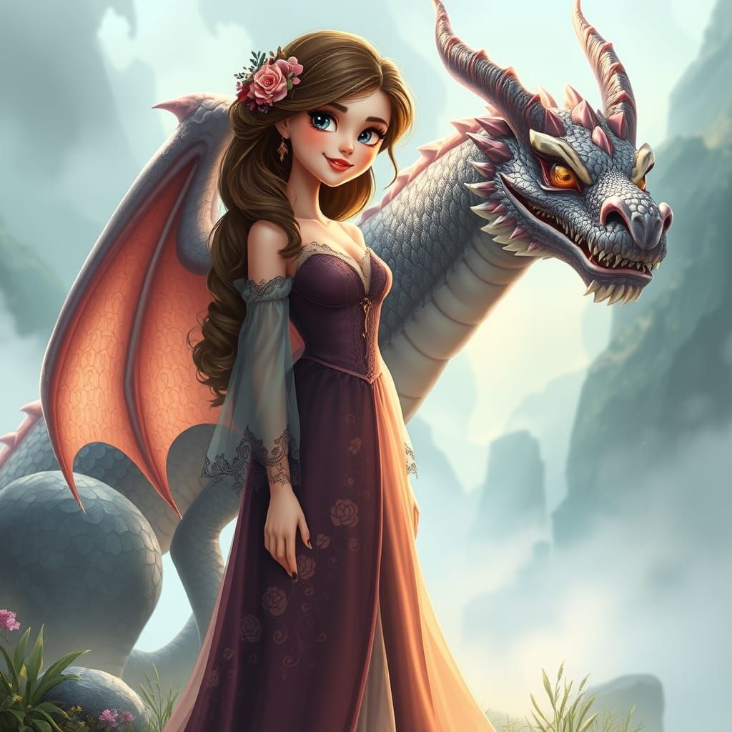 photorealistic sweet beautiful whimsical fauvist-style fanta...