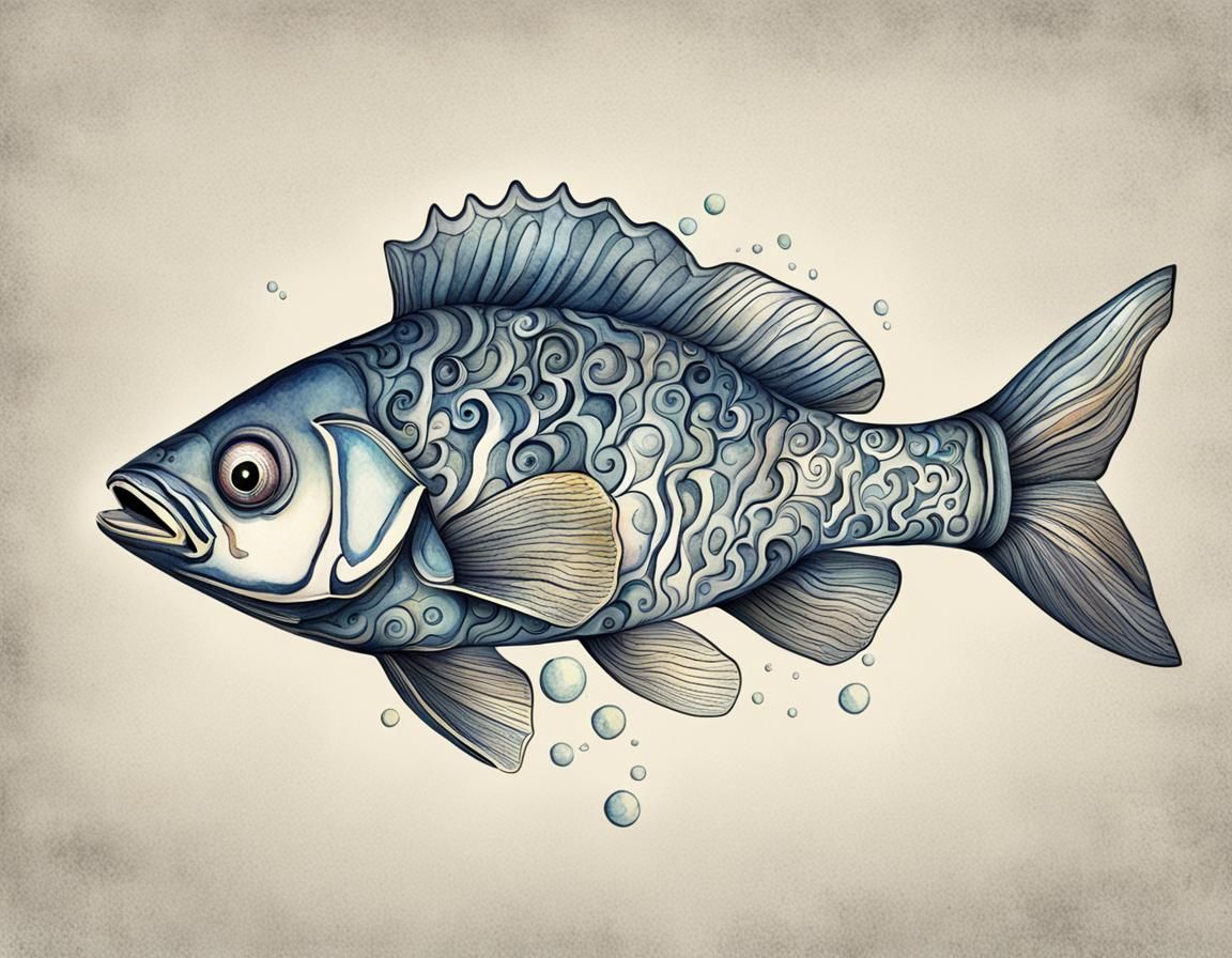 Abstract Fish Made of Thought