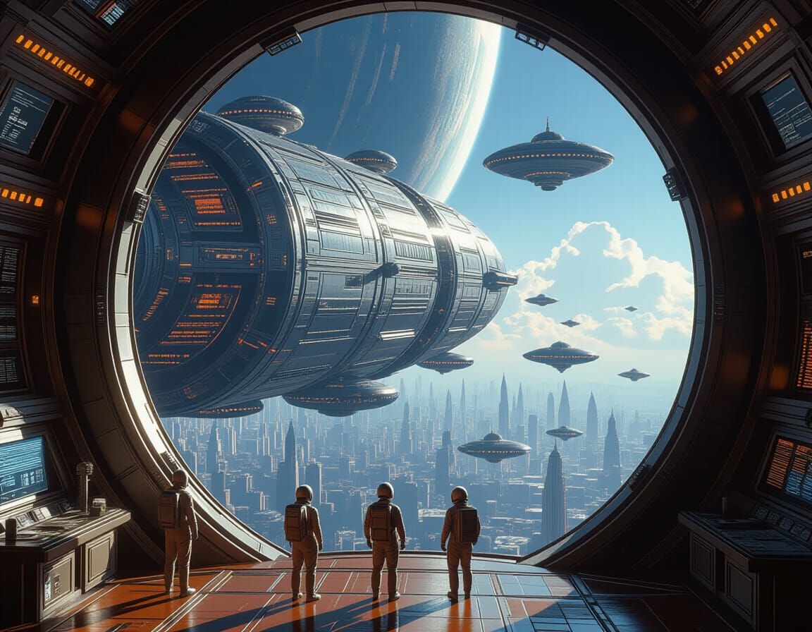 Rama Vessel Interior: A Cylindrical World