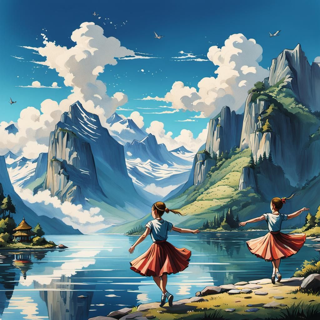 AI Generated Image of Dancers