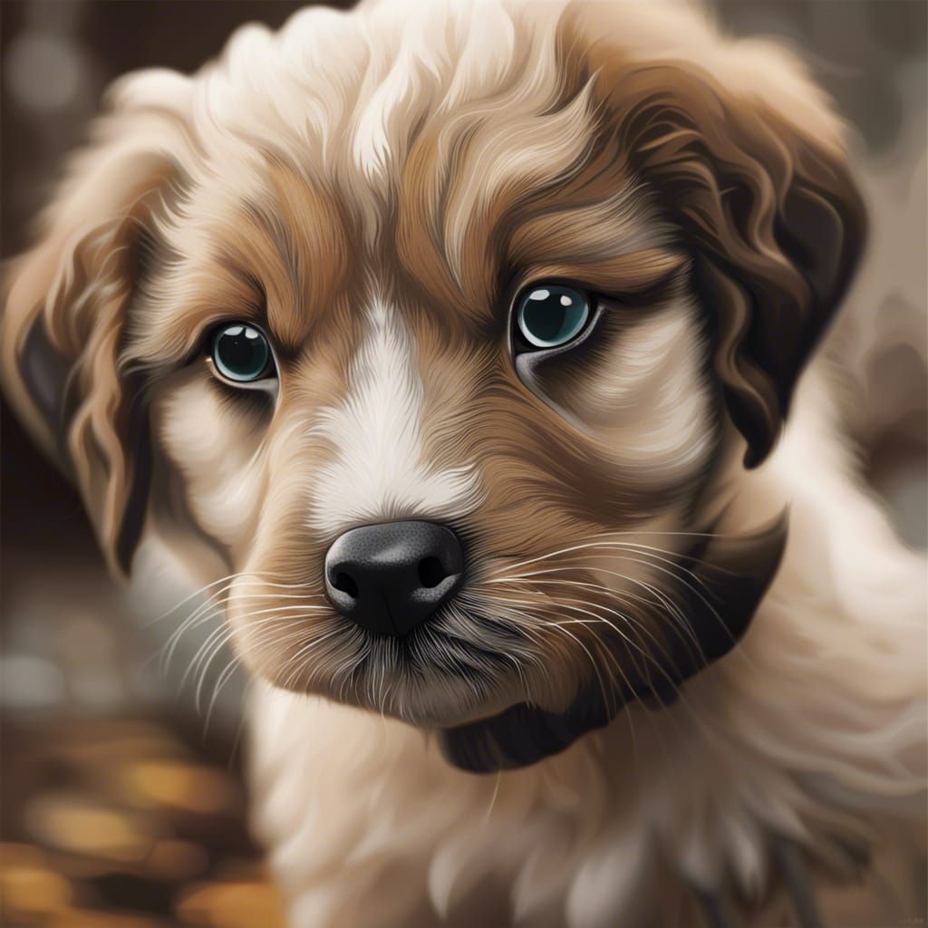Detailed Puppy Portrait