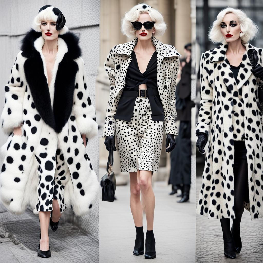 Dalmatian Fashion Inspired by Cruella De Vil
