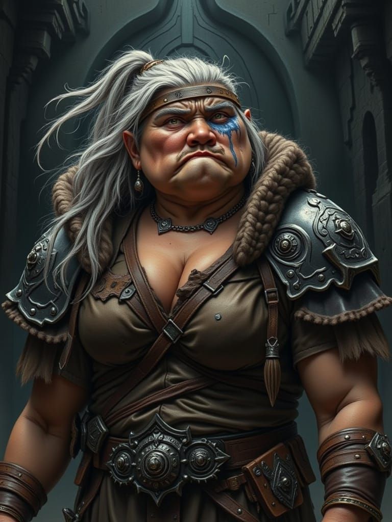 Surreal Dark Fantasy Portrait of a Wise Dwarf Rogue