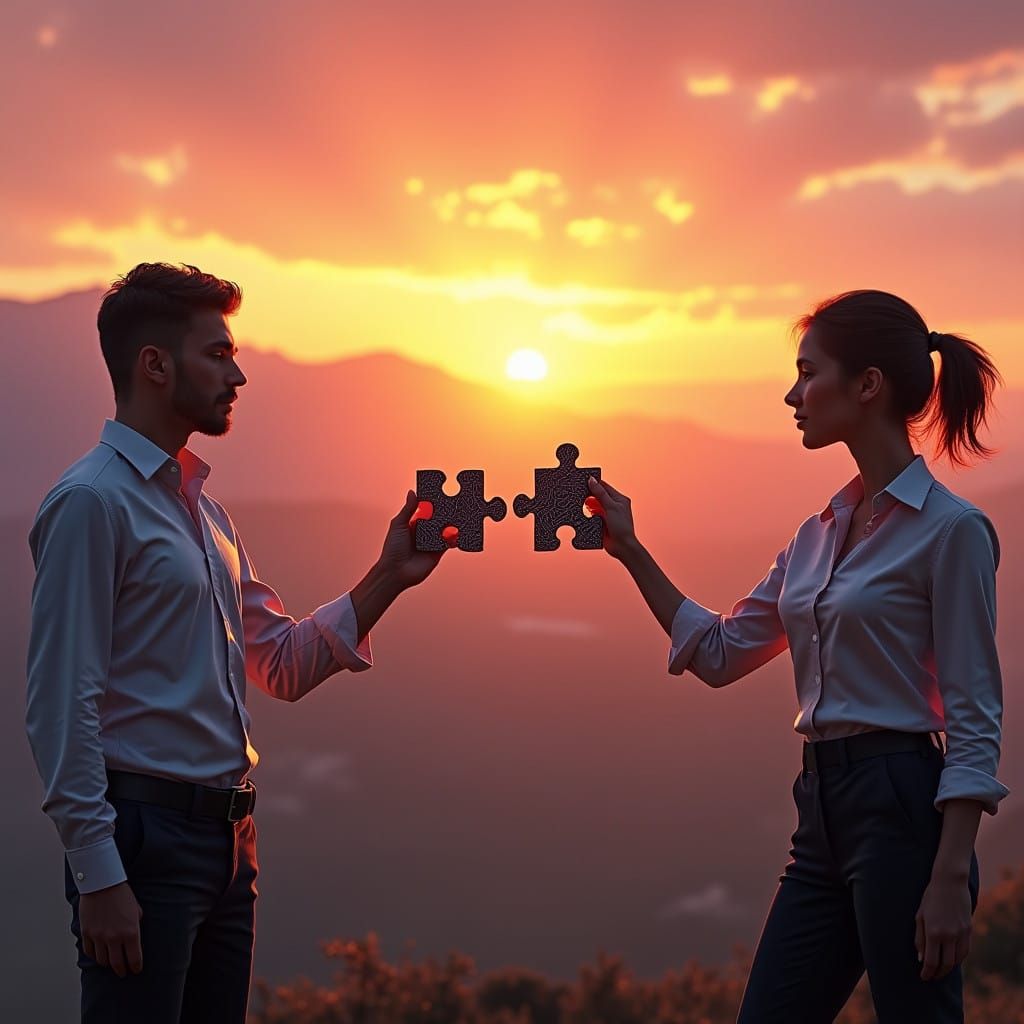 Two Hands Unite Amidst Argentine Sunset