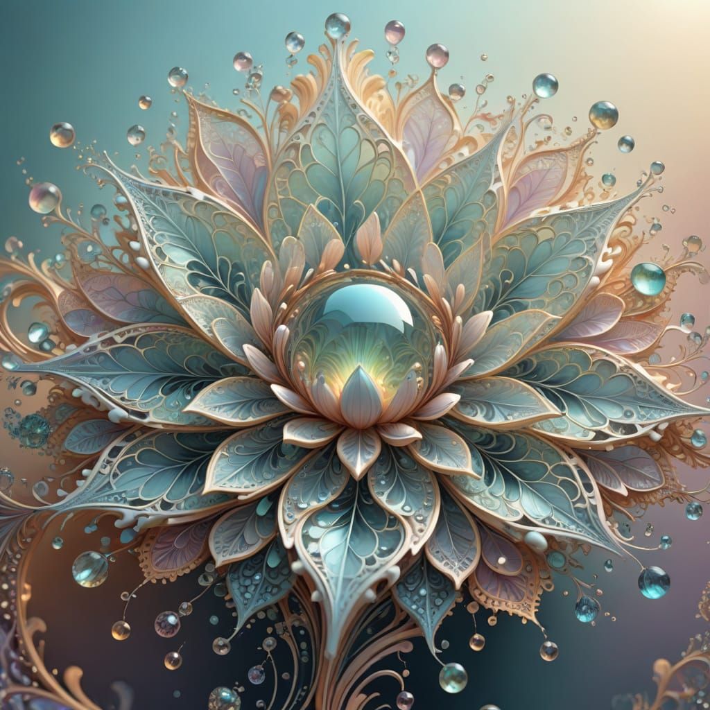 Vibrant Water Droplet Radiates Hope and Renewal