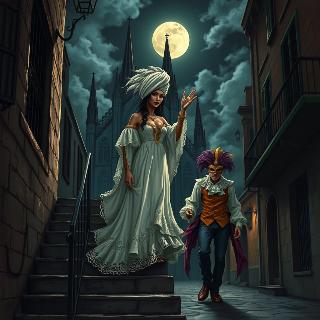 Enchanting Voodoo Priestess in New Orleans